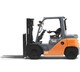 LPG / Diesel heftruck - Toyota Tonero heftruck diesel 1KD 3,5 ton - Zijaanzicht