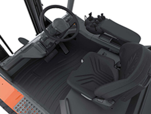 Volledig zwevend bestuurderscompartiment